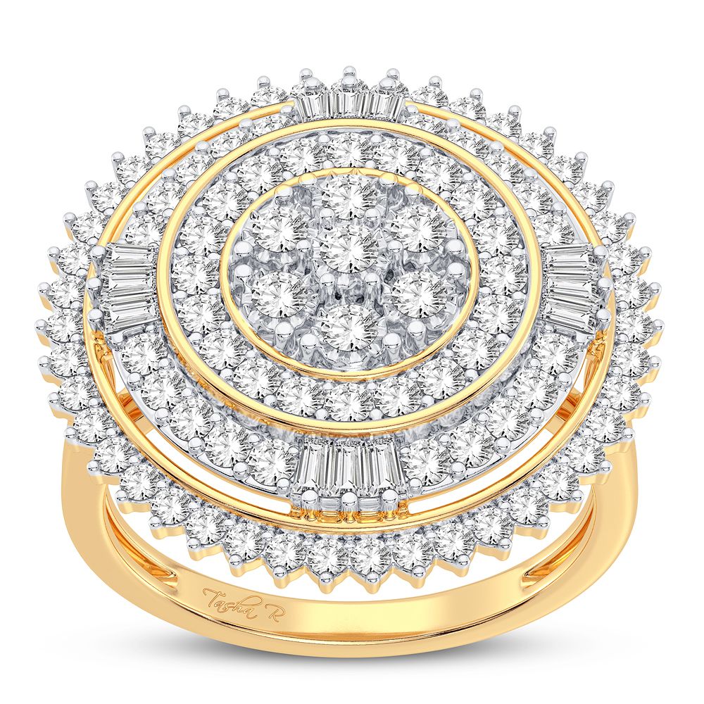 10k Gold 1CT Lab Diamond Womens Fashion Ring - Affordable Shine