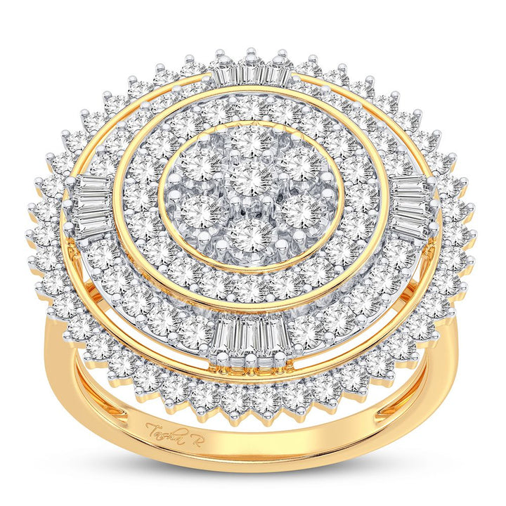 10k Gold 1CT Lab Diamond Womens Fashion Ring - Affordable Shine