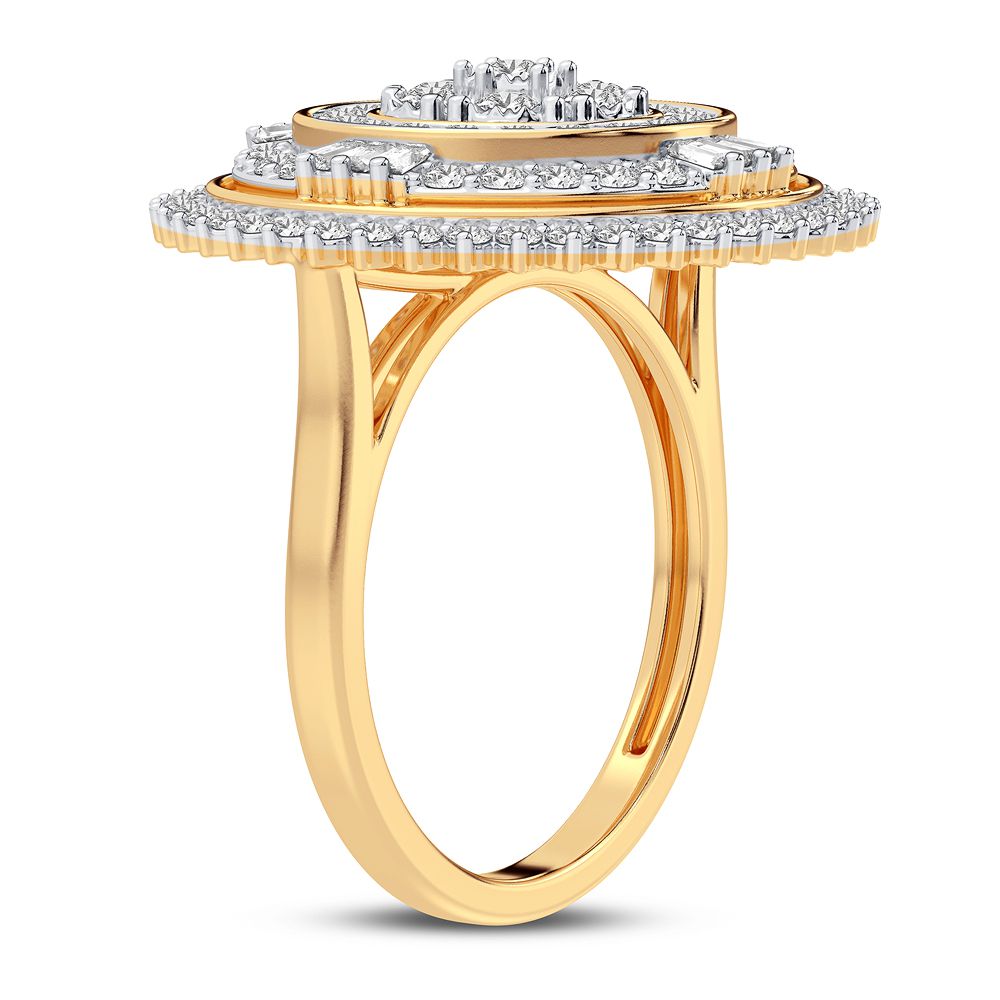 10k Gold 1CT Lab Diamond Womens Fashion Ring - Affordable Shine