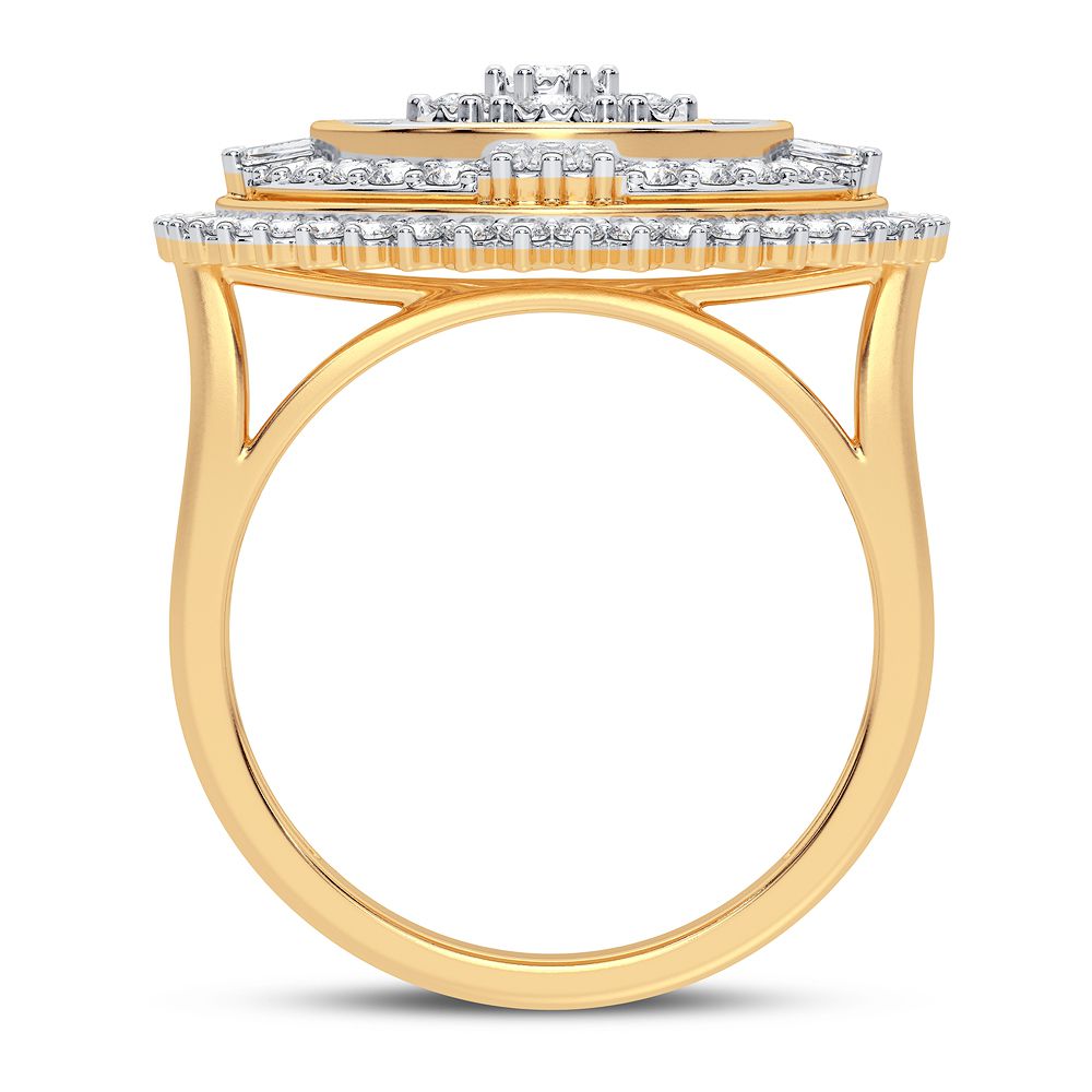 10k Gold 1CT Lab Diamond Womens Fashion Ring - Affordable Shine