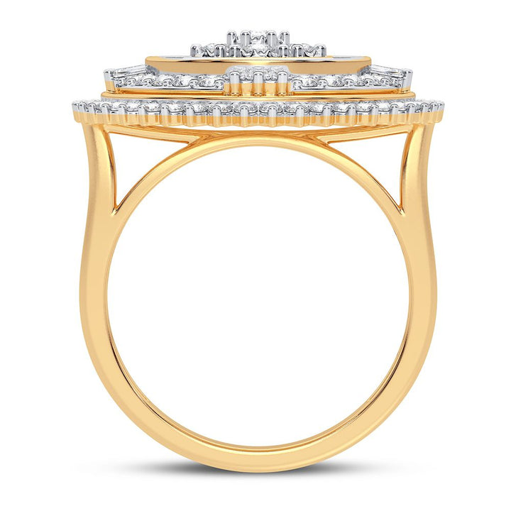 10k Gold 1CT Lab Diamond Womens Fashion Ring - Affordable Shine