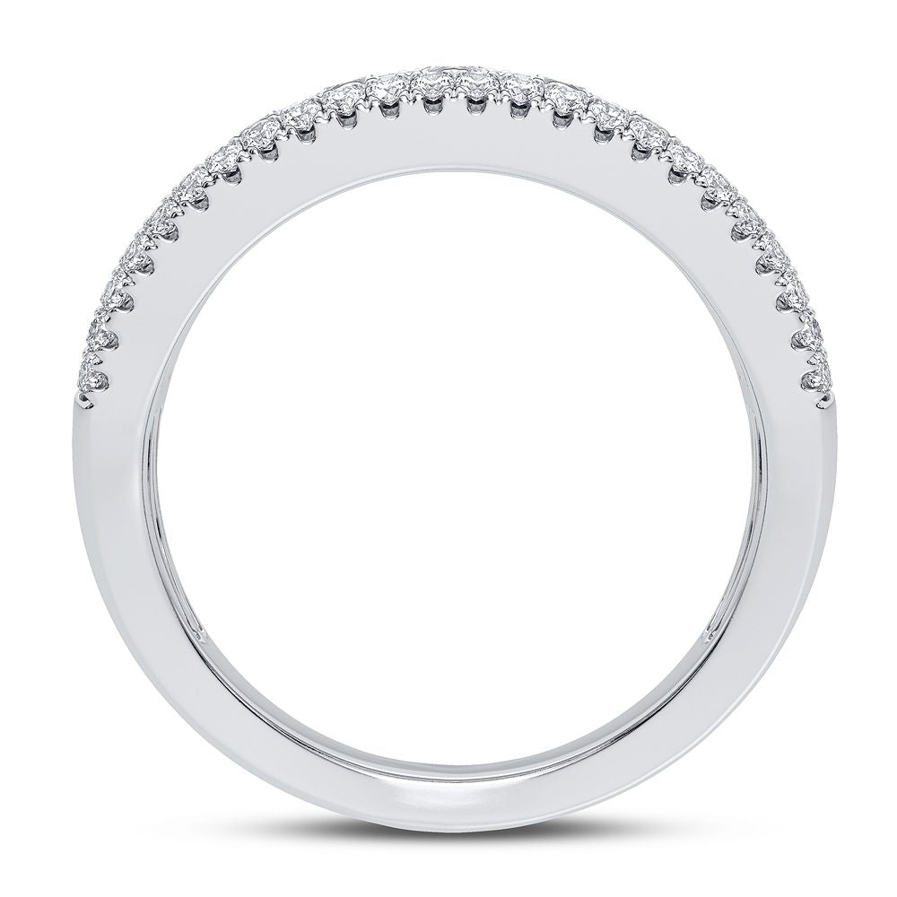 Sparkling 2CT Lab Diamond Wedding Band in White Gold