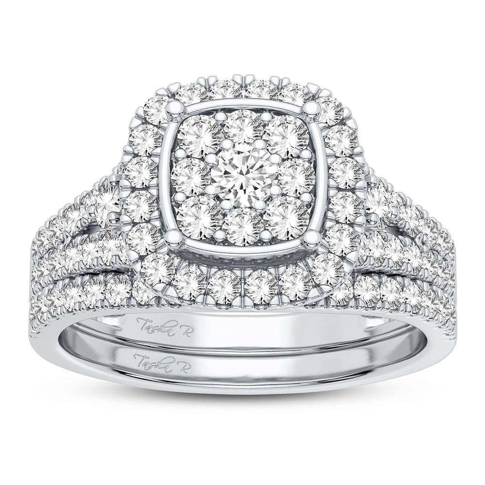 Brilliant 10k White Gold Lab Diamond Engagement Ring