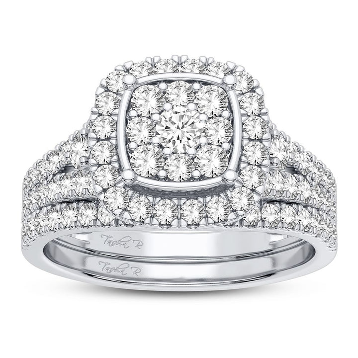 Brilliant 10k White Gold Lab Diamond Engagement Ring