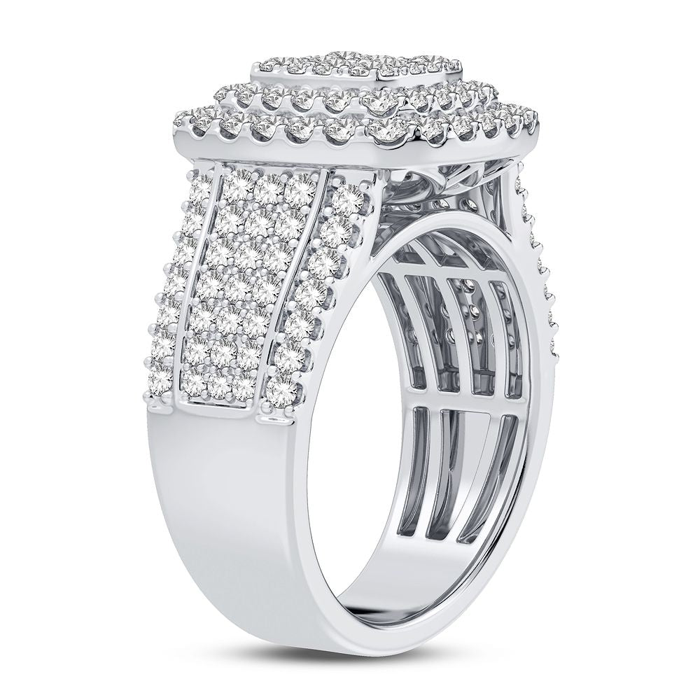 Sparkling 1.50CT Lab Diamond Womens White Gold Ring