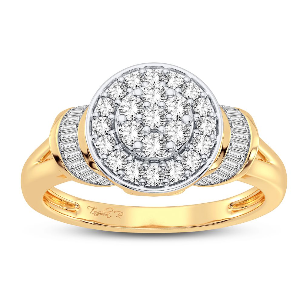 Chic 10k Yellow Gold 0.50CT Lab Grown Diamond Fashion Ring