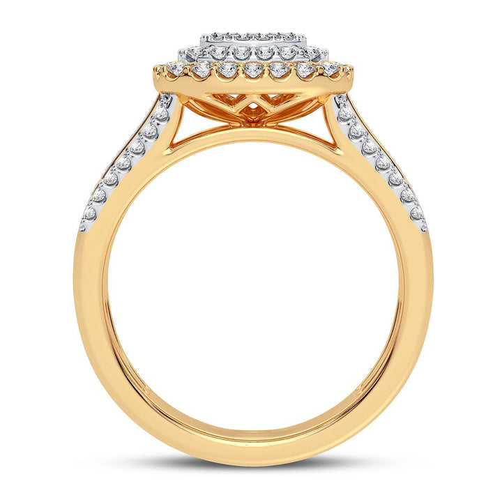 10k Yellow Gold Lab Diamond Fashion Ring - 0.75CT Brilliance