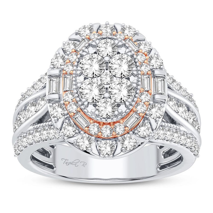 Brilliant 14k White Gold 1.50CT Lab Diamond Ring