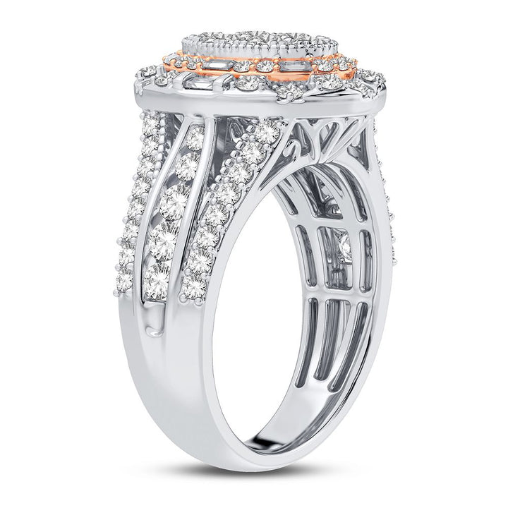 Brilliant 14k White Gold 1.50CT Lab Diamond Ring