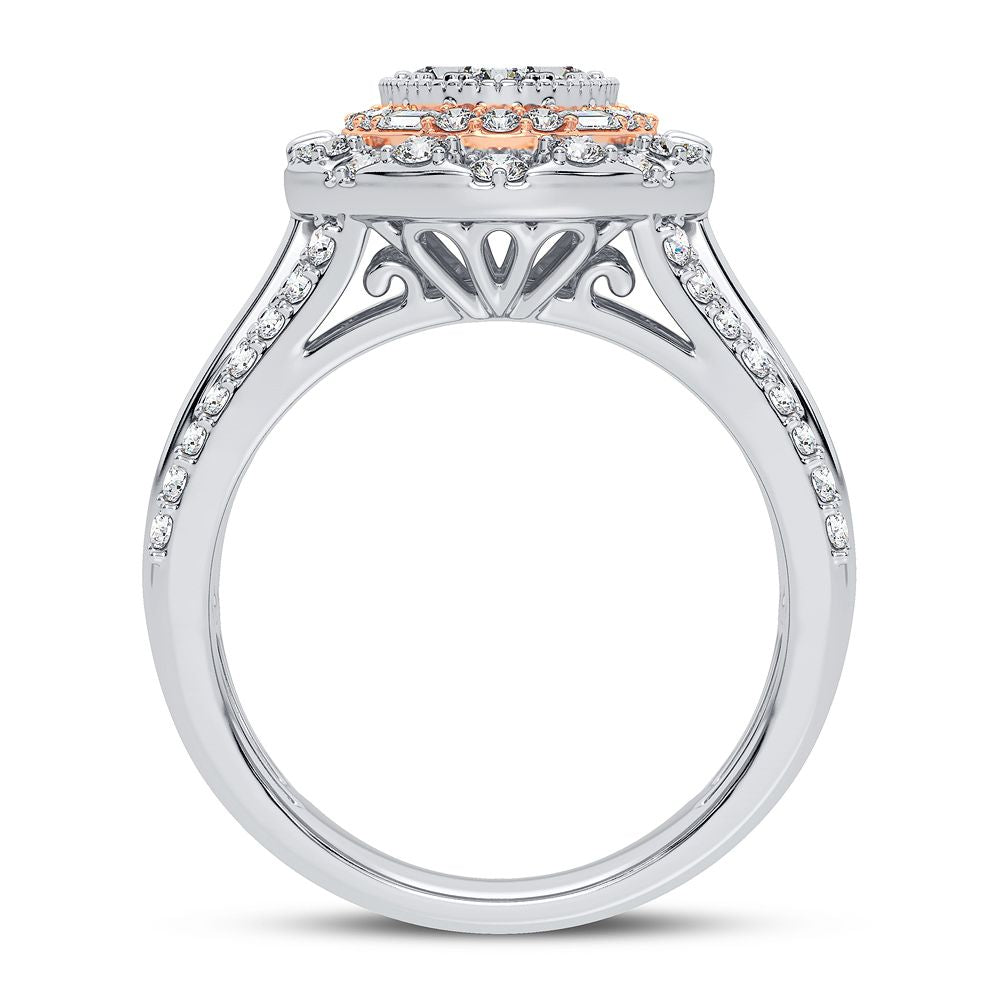 Brilliant 14k White Gold 1.50CT Lab Diamond Ring