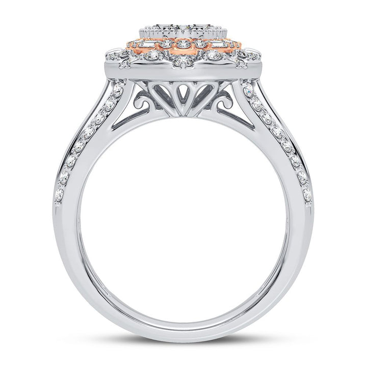 Brilliant 14k White Gold 1.50CT Lab Diamond Ring