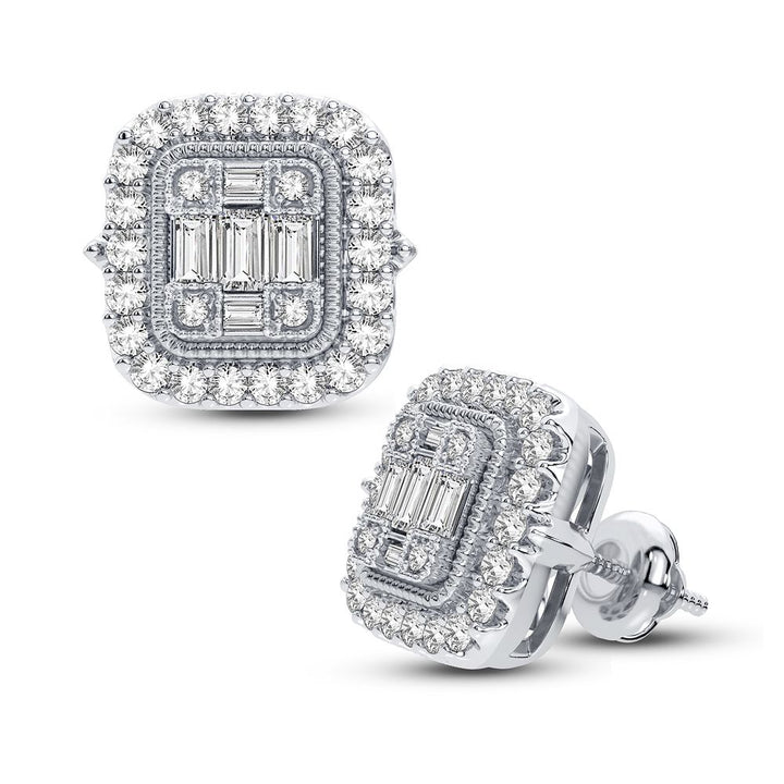 14k White Gold 0.44CT Lab Diamond Stud Earrings