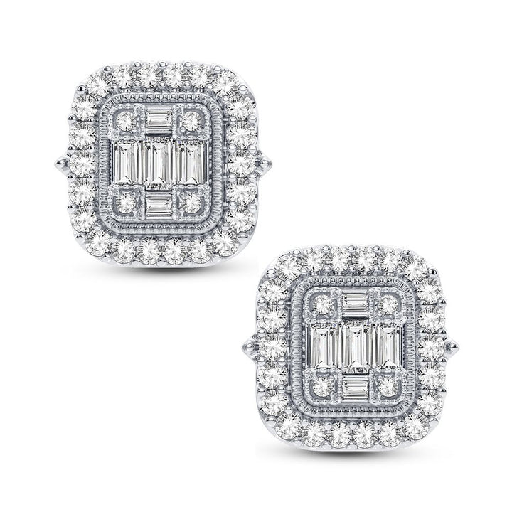 14k White Gold 0.44CT Lab Diamond Stud Earrings
