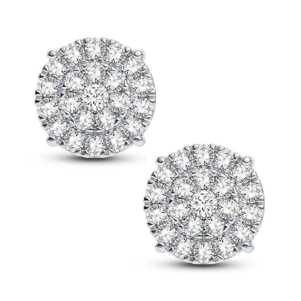 10k Yellow Gold Lab Diamond Stud Earrings - 1CT Brilliance