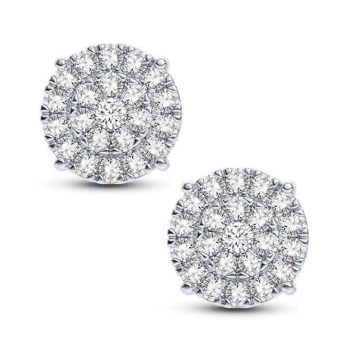 10k Yellow Gold Lab Diamond Stud Earrings - 1CT Brilliance