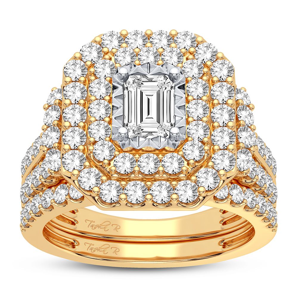 14K Yellow Gold Lab-Grown 2CT Diamond Engagement Ring
