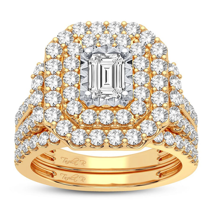 14K Yellow Gold Lab-Grown 2CT Diamond Engagement Ring