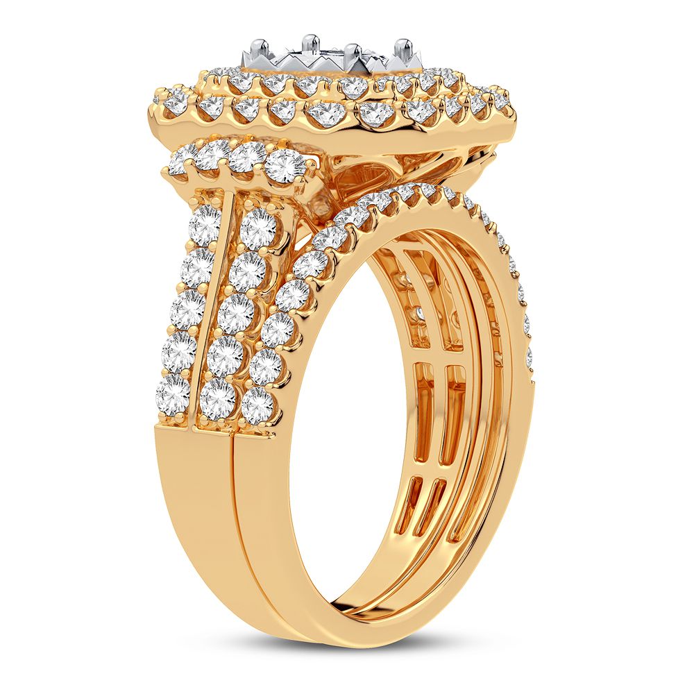 14K Yellow Gold Lab-Grown 2CT Diamond Engagement Ring