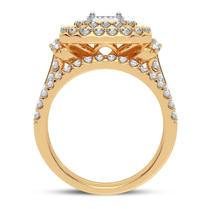 14K Yellow Gold Lab-Grown 2CT Diamond Engagement Ring