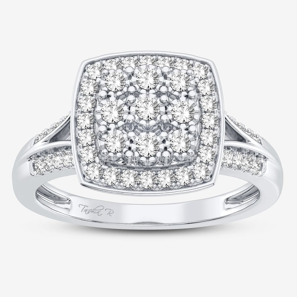 Sparkling 0.25CT Lab Diamond Ring in 10k White Gold