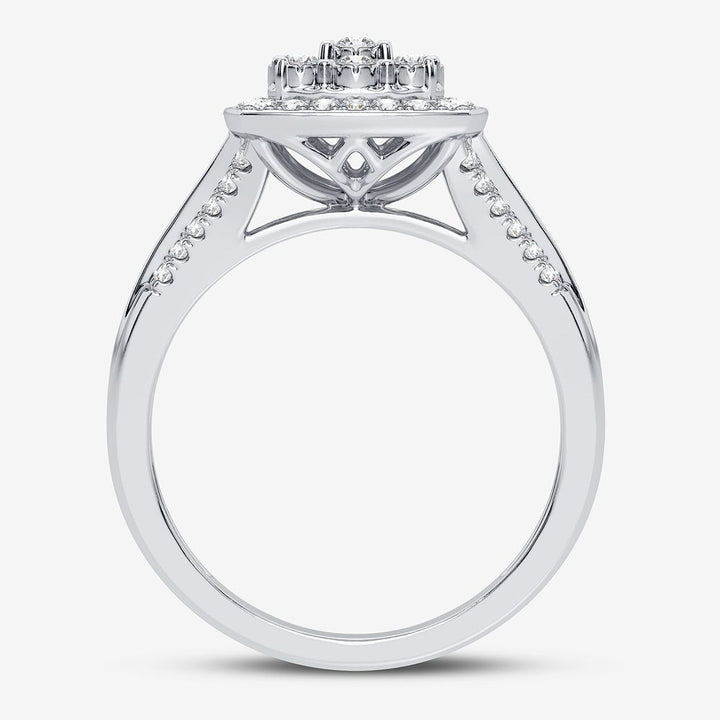 Sparkling 0.25CT Lab Diamond Ring in 10k White Gold