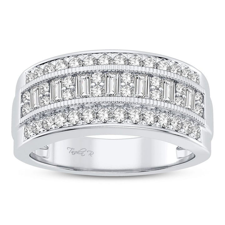Brilliant 14K White Gold 0.75CT Lab Diamond Fashion Band