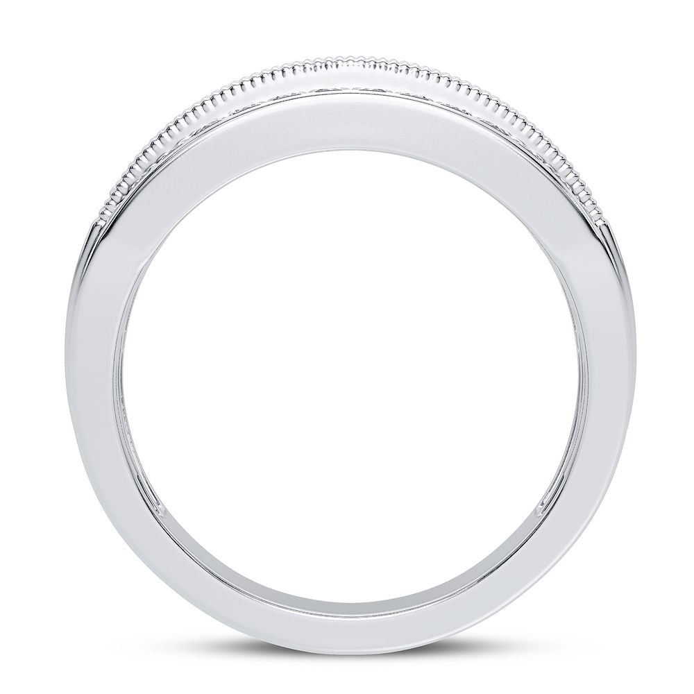 Brilliant 14K White Gold 0.75CT Lab Diamond Fashion Band