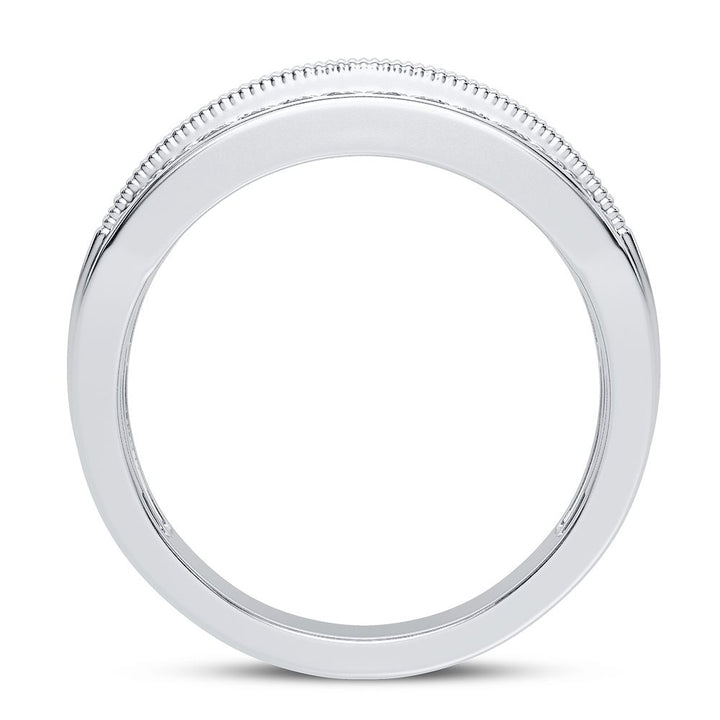 Brilliant 14K White Gold 0.75CT Lab Diamond Fashion Band