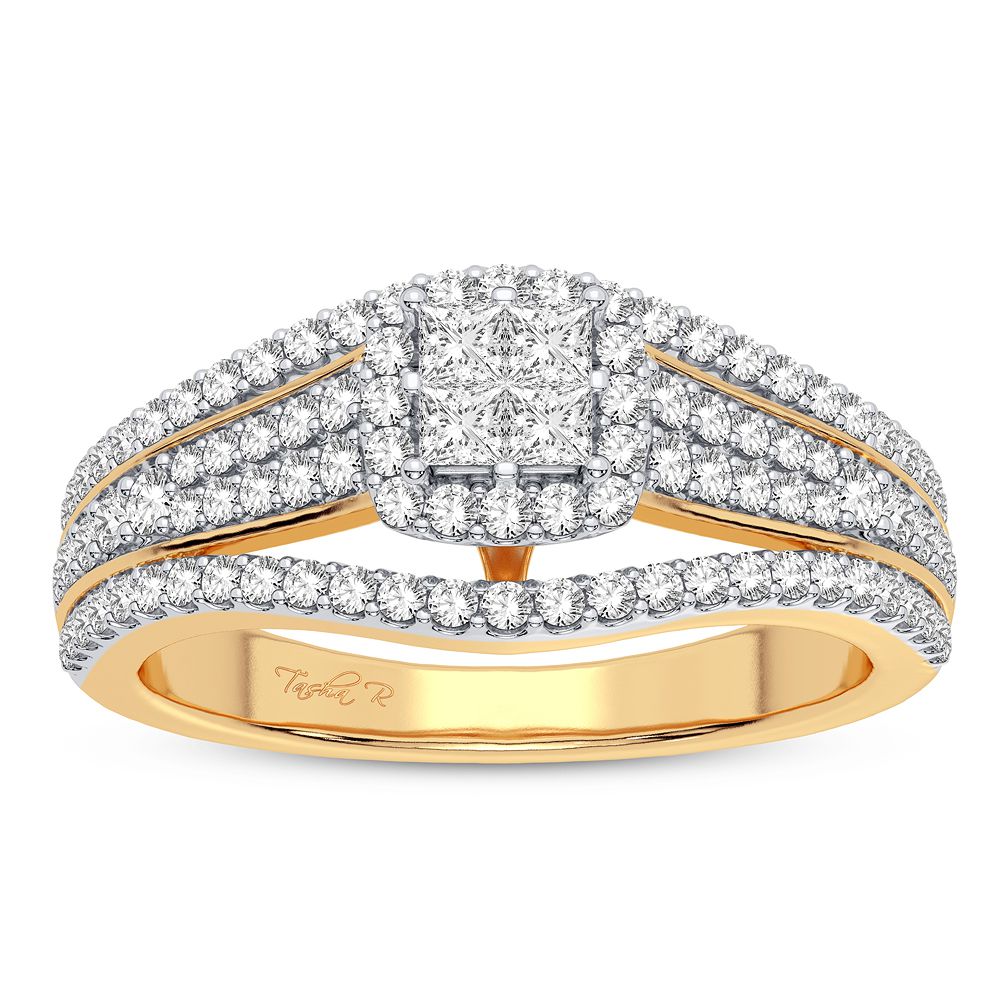 10K Yellow Gold Lab-Created Diamond Engagement Ring (0.50CT)