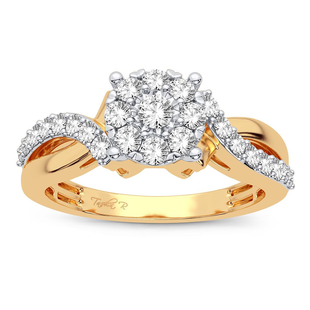 10K Yellow Gold Lab-Created Diamond Engagement Ring (0.50CT)