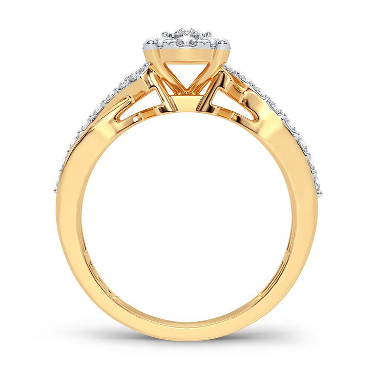 10K Yellow Gold Lab-Created Diamond Engagement Ring (0.50CT)