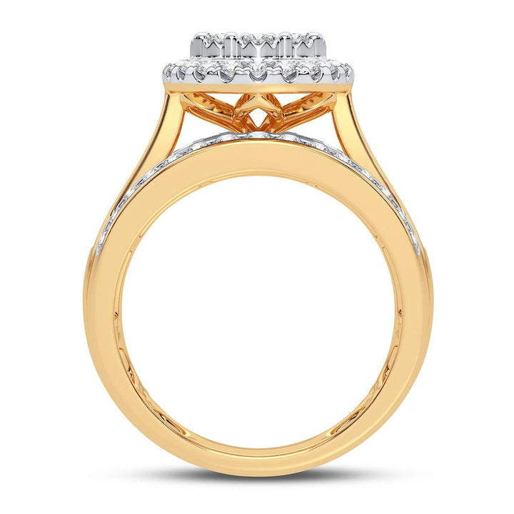 10k Gold 1CT Lab Diamond Womens Fashion Ring - Affordable Shine