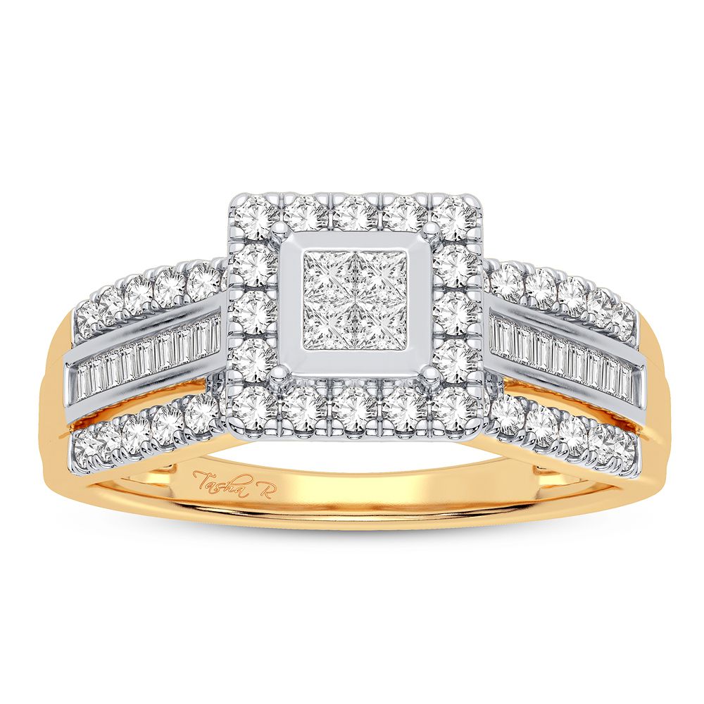 Timeless 14K Yellow Gold Lab Diamond Engagement Ring (0.50CT)