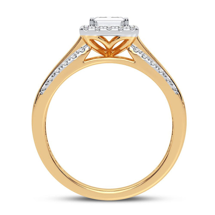 Timeless 14K Yellow Gold Lab Diamond Engagement Ring (0.50CT)