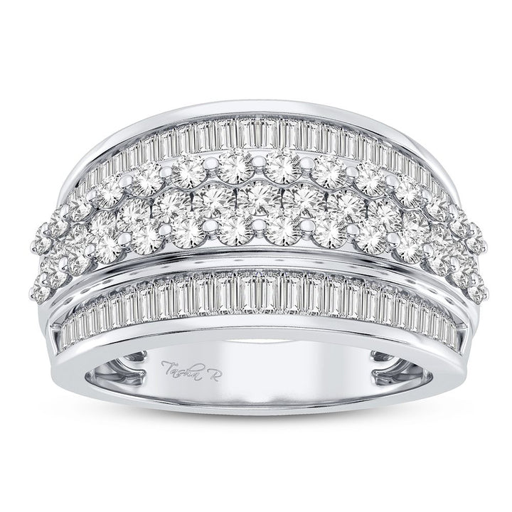 Sparkling 1.25CT Lab Diamond Band in 14K White Gold