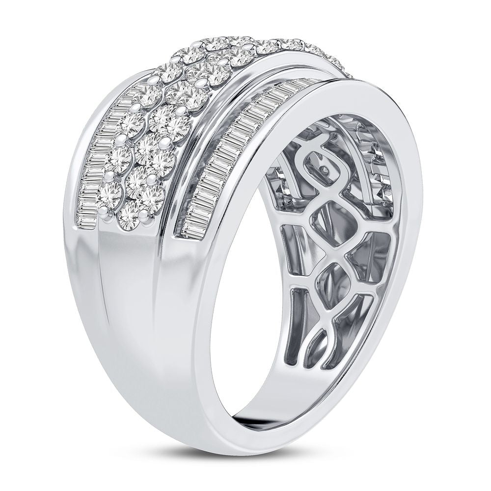 Sparkling 1.25CT Lab Diamond Band in 14K White Gold