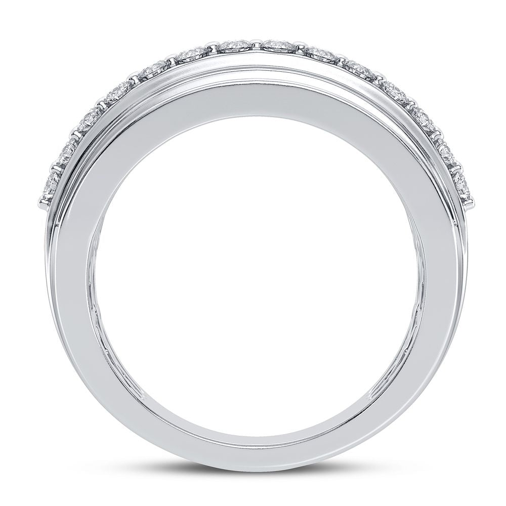 Sparkling 1.25CT Lab Diamond Band in 14K White Gold