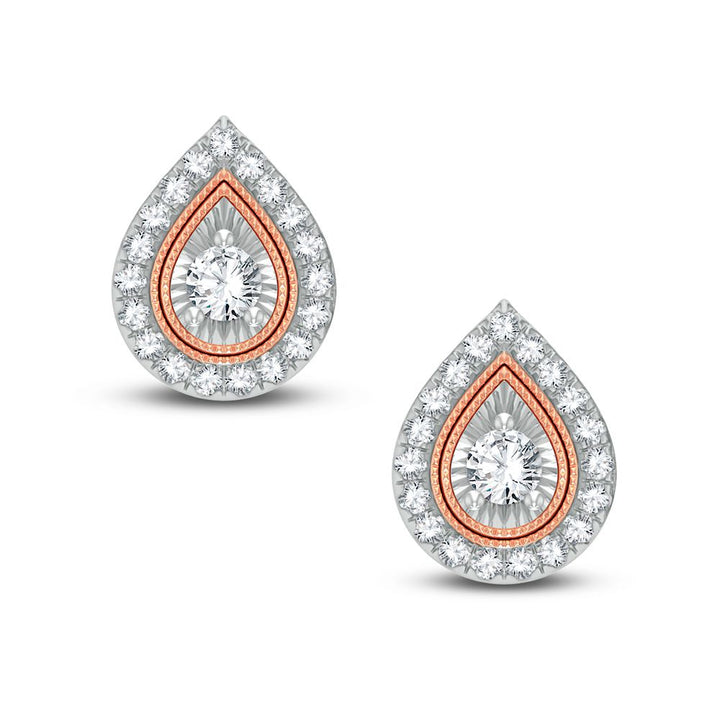 10k Yellow Gold 0.50ct Lab Diamond Stud Earrings for Women