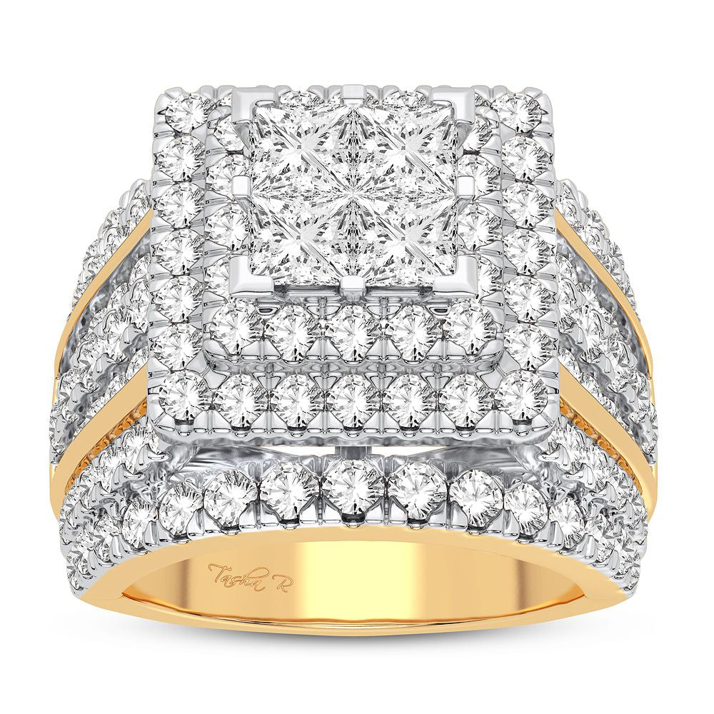 14k Yellow Gold 4CT Lab-Grown Diamond Engagement Ring