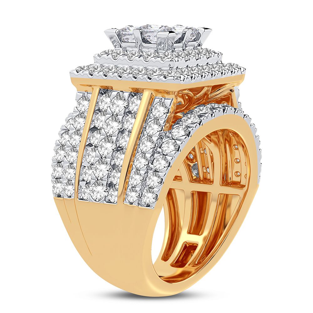 14k Yellow Gold 4CT Lab-Grown Diamond Engagement Ring
