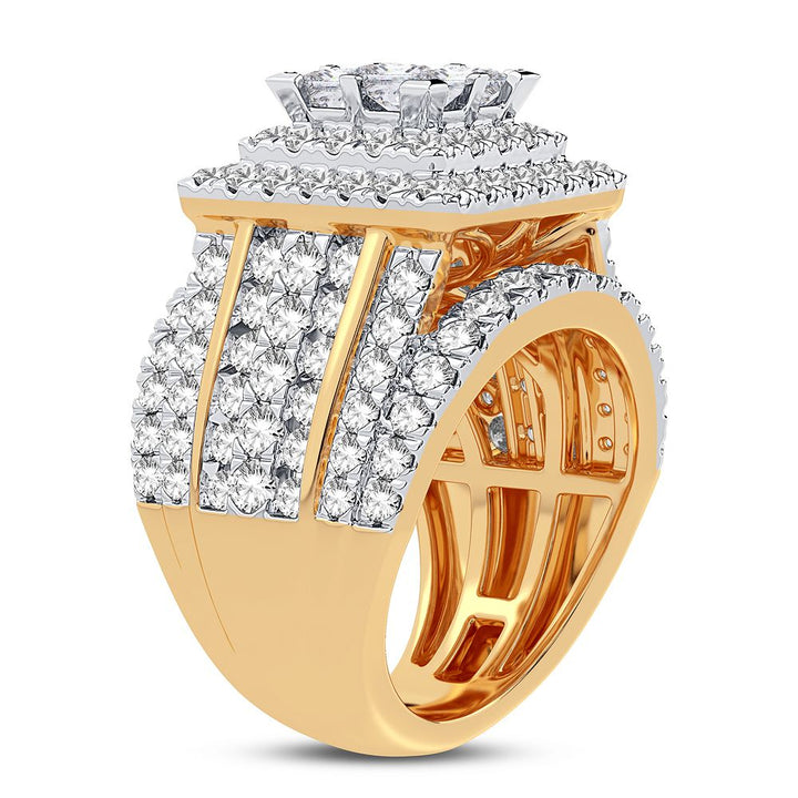 14k Yellow Gold 4CT Lab-Grown Diamond Engagement Ring