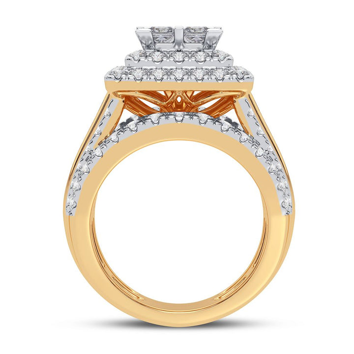 14k Yellow Gold 4CT Lab-Grown Diamond Engagement Ring
