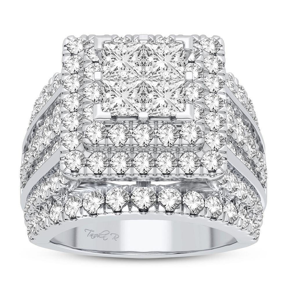 Brilliant 14k White Gold Lab Diamond Engagement Ring