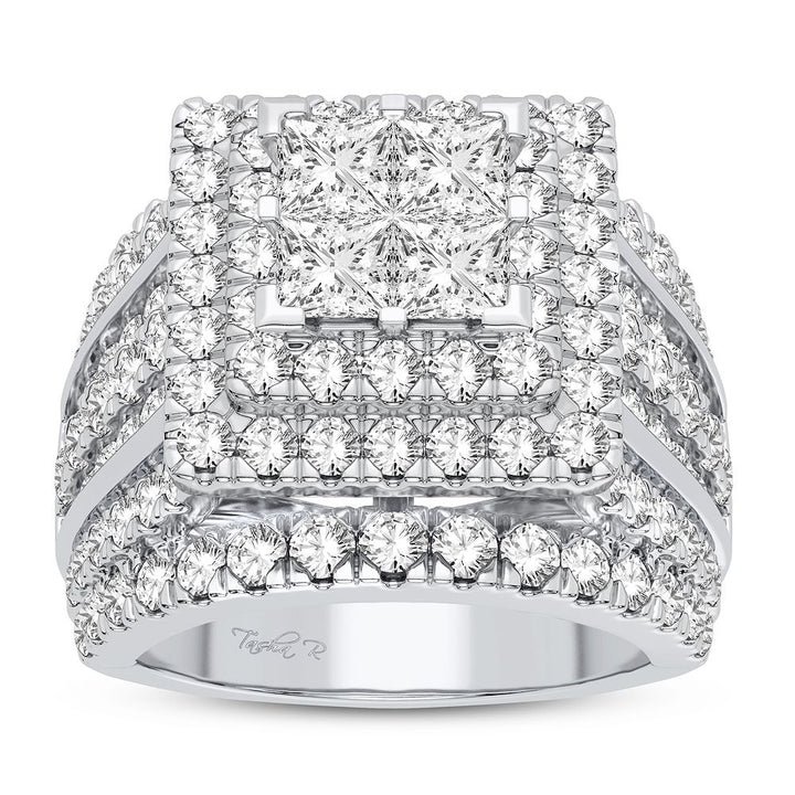 Brilliant 14k White Gold Lab Diamond Engagement Ring