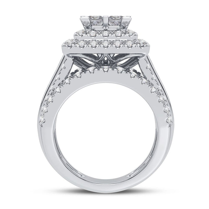 Brilliant 14k White Gold Lab Diamond Engagement Ring