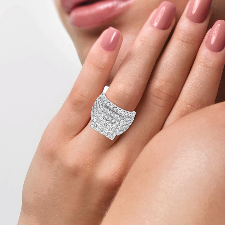 Brilliant 14k White Gold Lab Diamond Engagement Ring