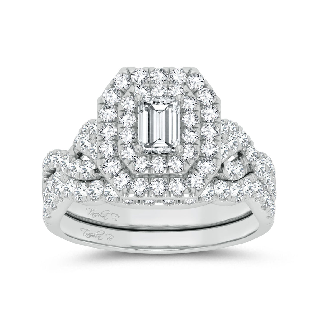 Luminous 14k White Gold 2CT Lab Diamond Engagement Ring