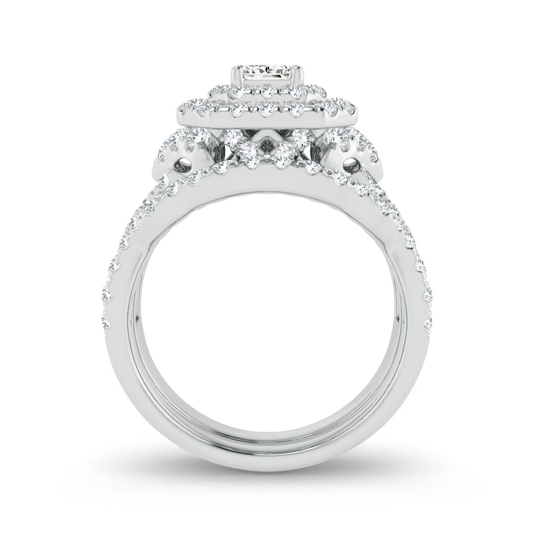 Luminous 14k White Gold 2CT Lab Diamond Engagement Ring