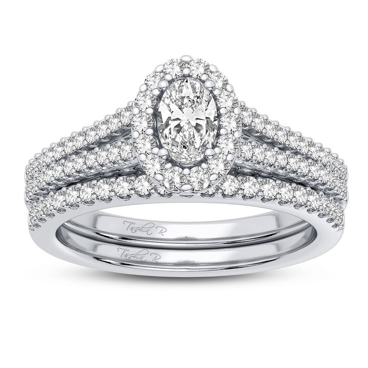 14K Yellow Gold Lab-Grown Diamond Womens Bridal Ring (0.9CT)