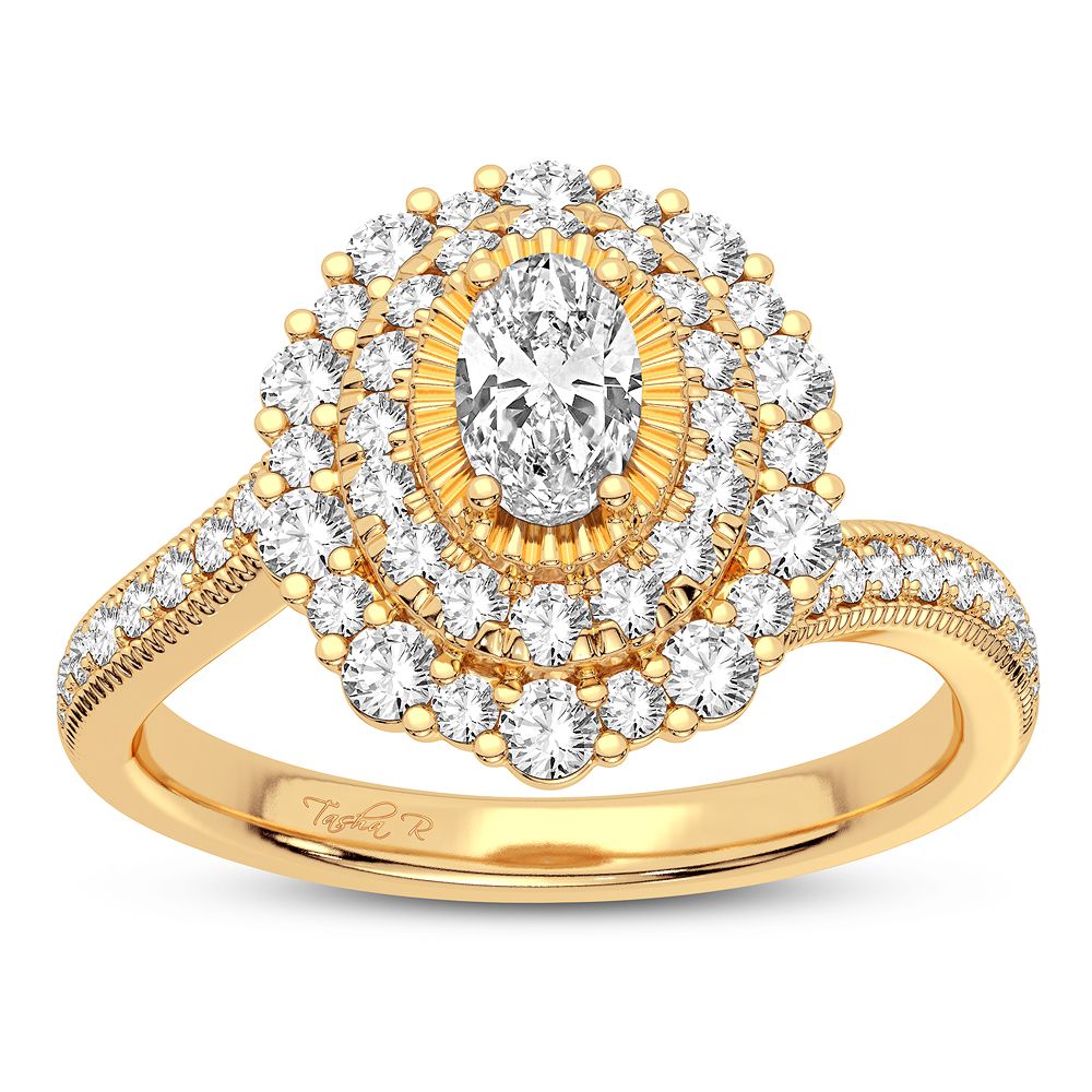 14K Yellow Gold Lab-Grown Diamond Engagement Ring (0.90CT)